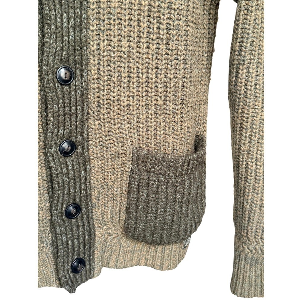 Denim Supply Ralph Lauren Mens Shawl Collar Shetland Wool Cardigan Sweater Small - Picture 13 of 16
